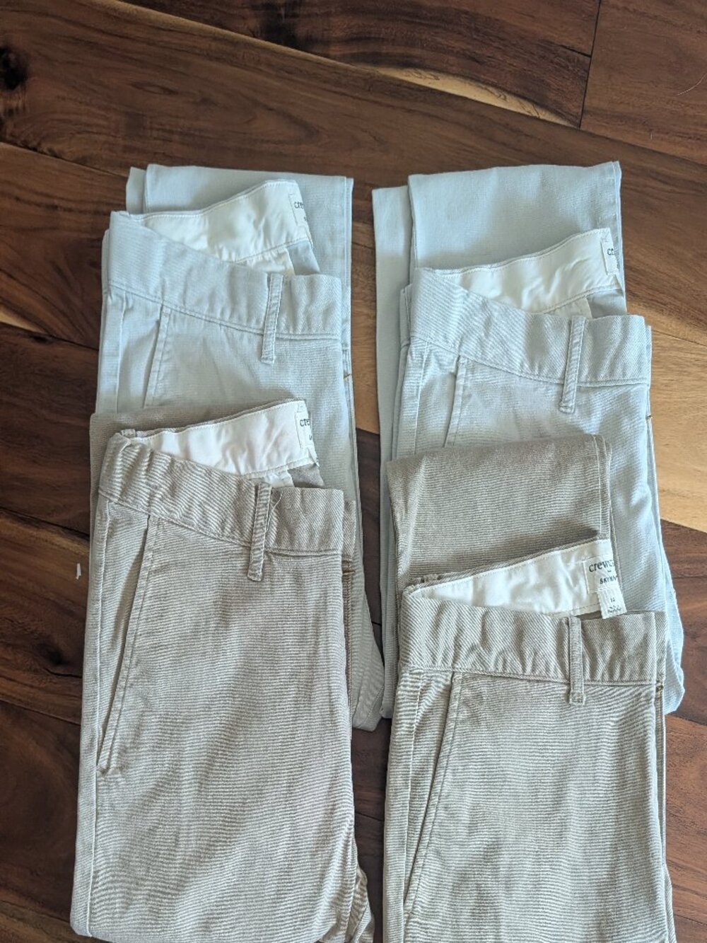 Bundle of 4 Pair Crewcuts Chinos/Khakis pants - Size 16 Skinny